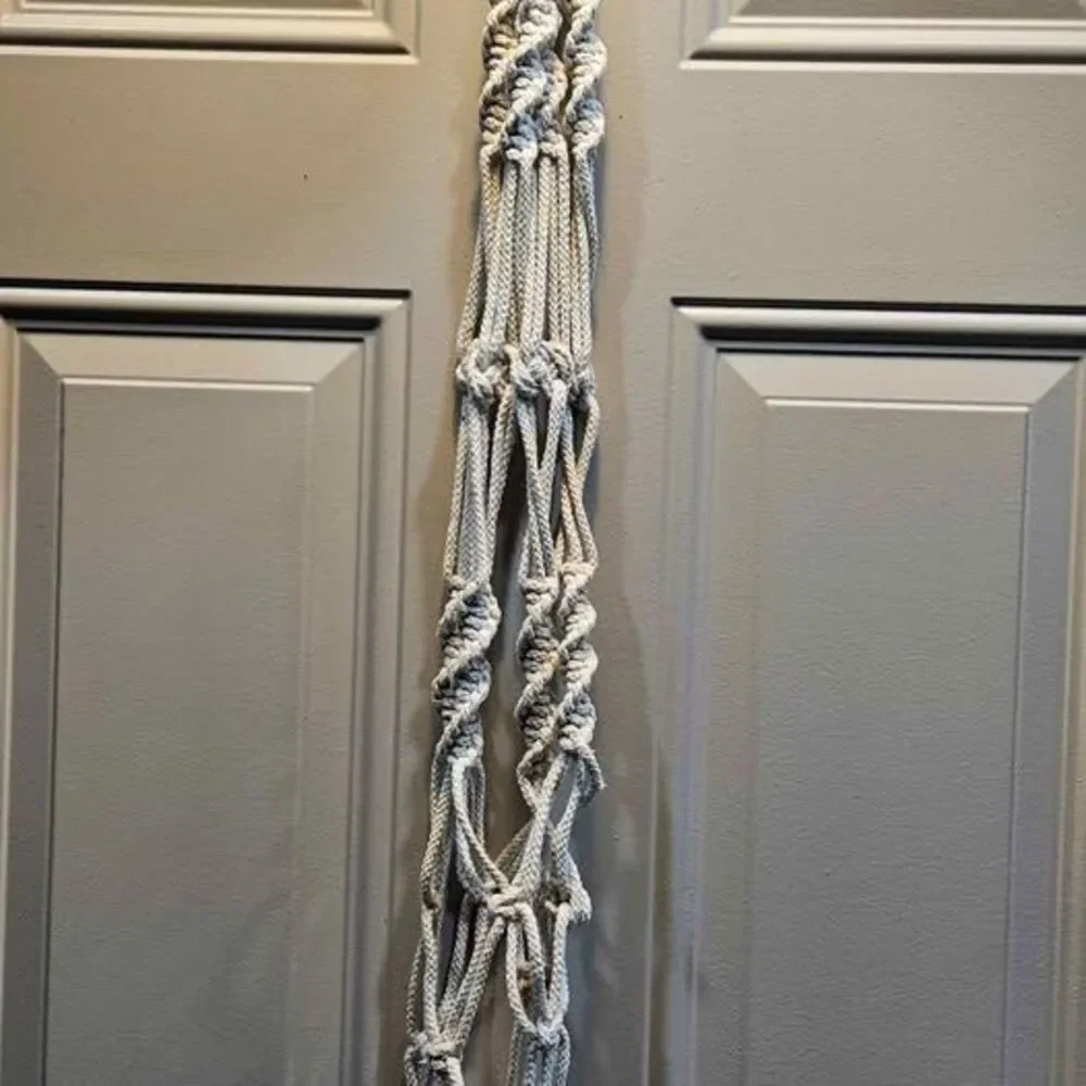 Macrame Plant Hanger with us hook. Pot not included